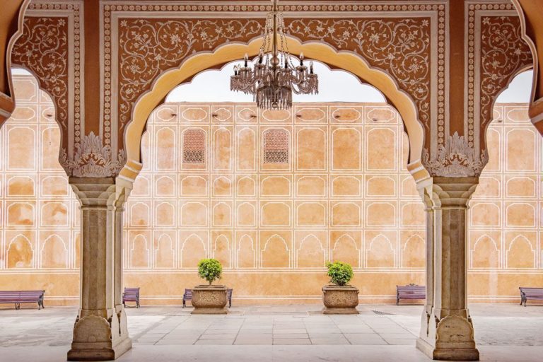 Jaipur city palace in Jaipur city, Rajasthan, India.