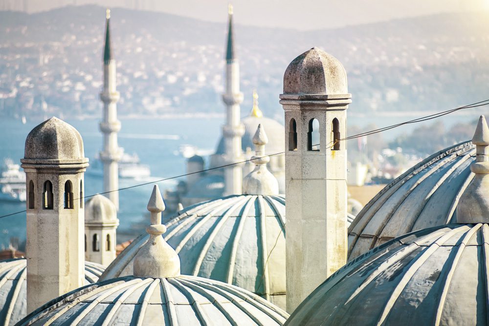 The beautiful Süleymaniye mosque in Istanbul, Turkey
