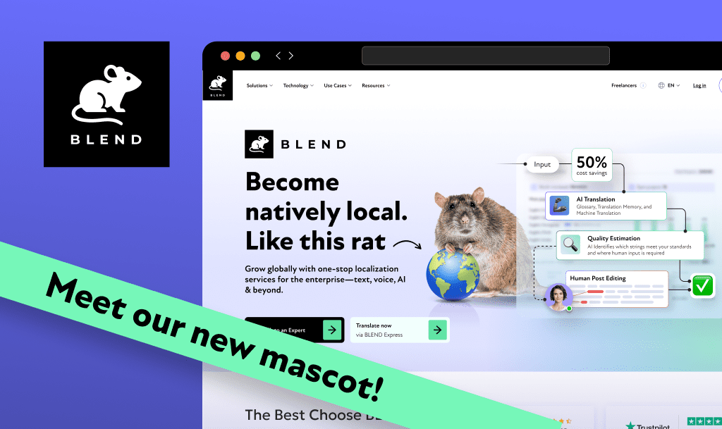 BLEND Unveils New Global Mascot: Meet Blendy the Rat