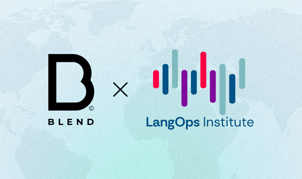 BLEND Localization Joins the LangOps Institute as One of Its Earliest Partners 